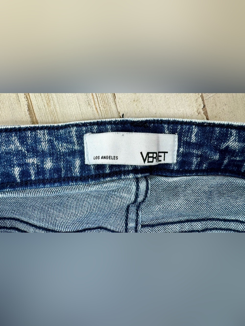 Vervet Blue Skinny Jeans 27 (28x27) High Rise distressed - Picture 4 of 12